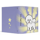 Little Star Bichon Frise Vinyl Binder