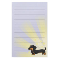 Little Star Dachshund (smooth coat) Personalized Stationery
