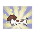 Little Star Dachshund (wirehair) postcard