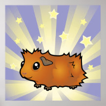 Little Star Guinea Pig (scruffy) Posters