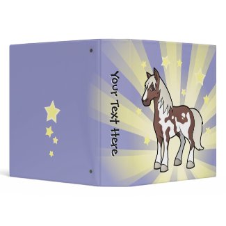 Cartoon Pinto Horse Binder Cartoon Pinto Horse Binder