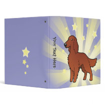 Little Star Irish / English / Gordon / R&W Setter Vinyl Binder