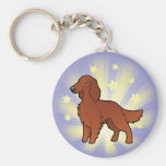 Little Star Irish / English / Gordon / R&W Setter Keychain