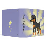 Little Star Miniature Pinscher /Manchester Terrier 3 Ring Binders