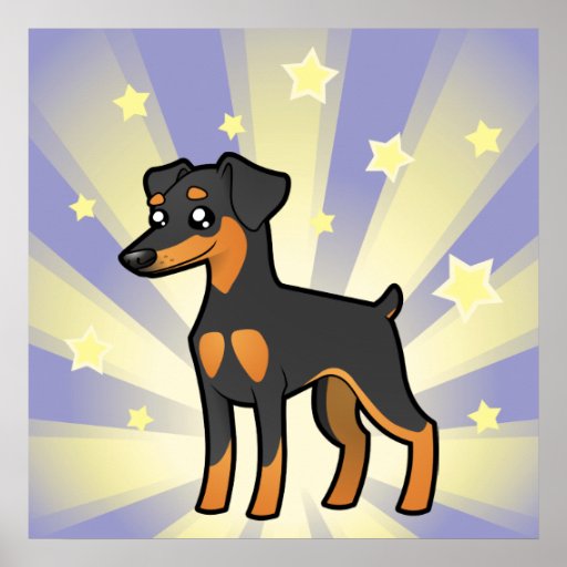 Little Star Miniature Pinscher /Manchester Terrier Posters