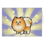 Little Star Pomeranian Greeting Cards