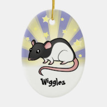 Little Star Rat (add your pets name) Christmas Ornament