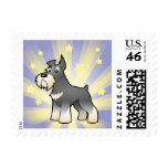 Little Star Schnauzer Postage Stamp