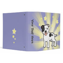 Little Star Staffordshire Bull Terrier 3 Ring Binder