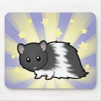 Little Star Longhaired Hamster Mousepad Little Star Cartoon Longhaired Hamster Mousepad