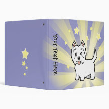 Little Star West Highland White Terrier Binders