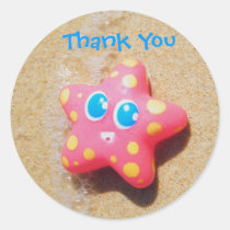 Little Starfish Thank You Sticker stickers