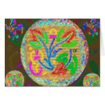 Little Stars Floral Art Greeting Cards