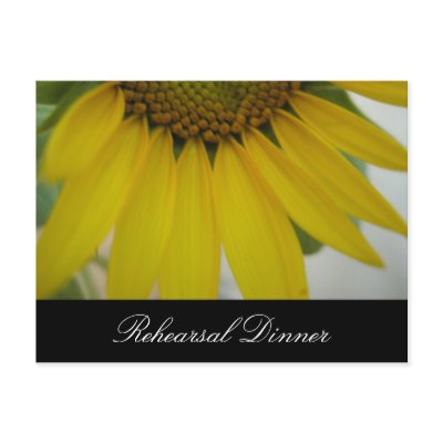 Little Sunflower Wedding Postcard