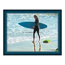 Little Surfer Girl Poster posters