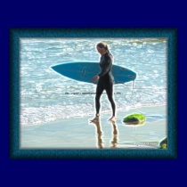 Little Surfer Girl Poster posters