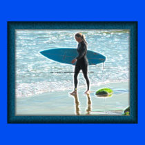 Little Surfer Girl Poster