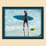 Little Surfer Girl Poster