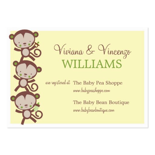 LITTLE  SURPRISE  | BABY SHOWER REGISTRY CARDS BUSINESS CARDS