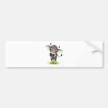 Little swiss cow bumper sticker