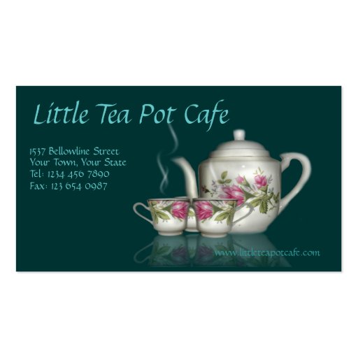 Little Tea Pot Cafe Business Card (front side)