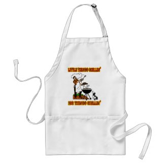 LITTLE THINGS CHILLIN' BIG THINGS GRILLIN' apron