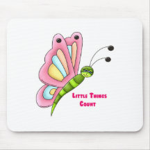 Little Things Count Butterfly Mouse Mat