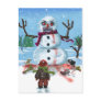 Little Timothys LAST Snowman Postcard