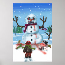 Little Timothys LAST Snowman Print