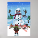 Little Timothys LAST Snowman Print