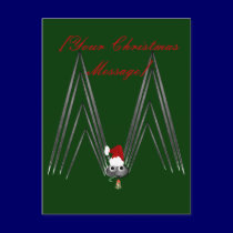 Little, Tiny Christmas Spider Postcard by Lotacats Little, Tiny Christmas Spider Postcard