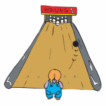 little tot bowling gutter ball acrylic cut out
