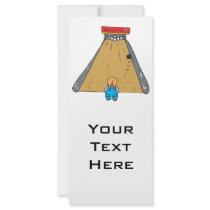 little tot bowling gutter ball rack card
