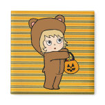 Little Trick or Treater Refrigerator Magnet