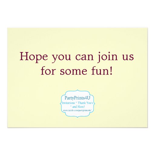 Little Tumbling Gymnast Birthday Party Invitation