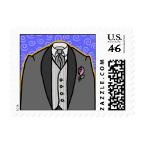 Little Tuxedo Custom Wedding Postage postage