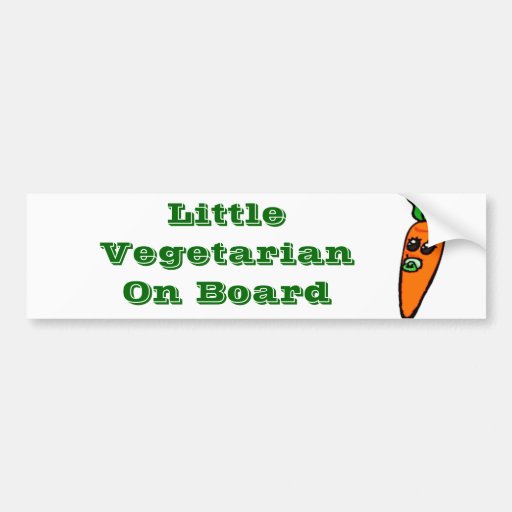 Little Veggie Bumper Sticker