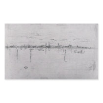 Little Venice by James Abbott McNeill Whistler Rectangle Stickers