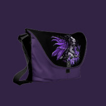 "Little Violet Lily" Butterfly Fairy Messenger Bag rickshaw messenger bags