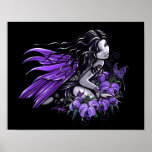 "Little Violet Lily" Gothic Butterfly Fairy Poster "Little Violet Lily" Gothic Butterfly Fairy Poster