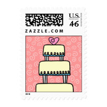 Little Wedding Cake Custom Bridal Postage postage