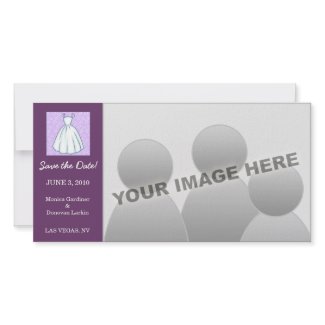 Little Wedding Dress Save the Date photocard