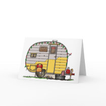 Little Western Camper Trailer Greeting Cards