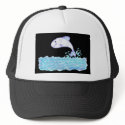 Little Whale Fish on black by Wendy C. Allen hats by pidgiefund Little Whale Fish on black by Wendy C. Allen hats