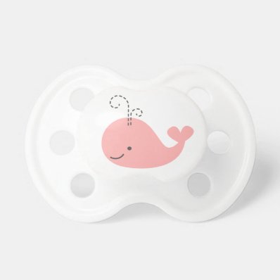 Little Whale in Pink BooginHead Pacifier