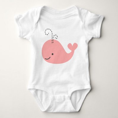 Little Whale in Pink T Shirt