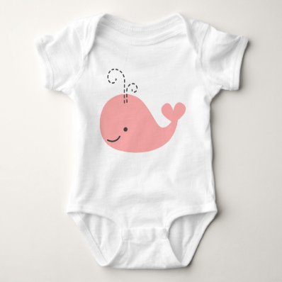 Little Whale in Pink Tee Shirt