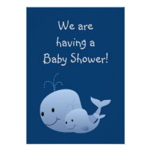 Little Whale Shower Invite