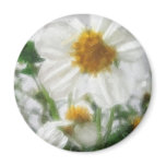 Little White Wildflowers 3 Fridge Magnet