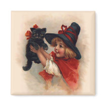 Little Witch Girl magnets